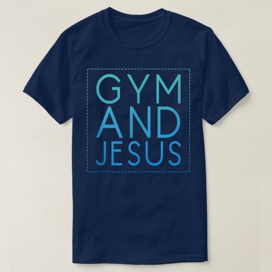 ジムとイエス・キリスト教重量挙げジム140 Tシャツ (デザイン正面)