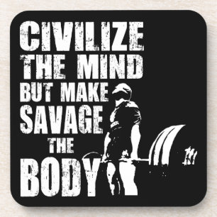 ジムとフィットネスのモチベーション – Make Savage The体 コースター