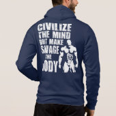 ジムとフィットネスのモチベーション – Make Savage The体 パーカ (裏面)