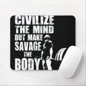 ジムとフィットネスのモチベーション – Make Savage The体 マウスパッド (マウス)