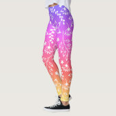 ジムとヨガのためのレインボーレギンス レギンス (左)