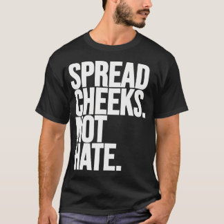 ジムとワークオを嫌いではないおもしろい頬を広げるフィットネス Tシャツ