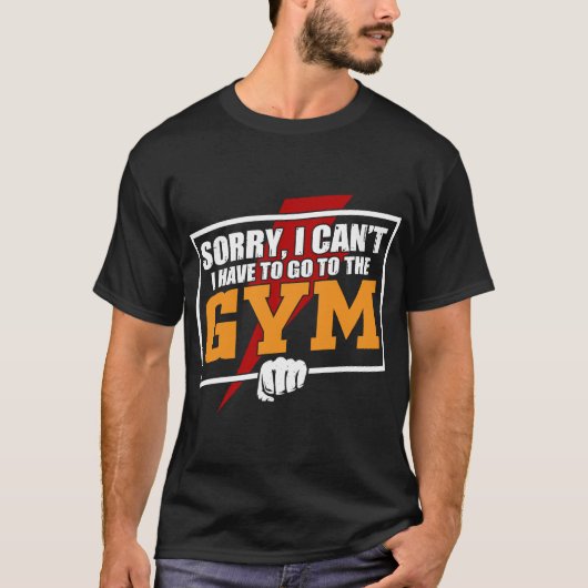 ジムに行くのが優先 Tシャツ (正面)