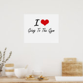 ジムに行くのが大好き ポスター (キッチン)