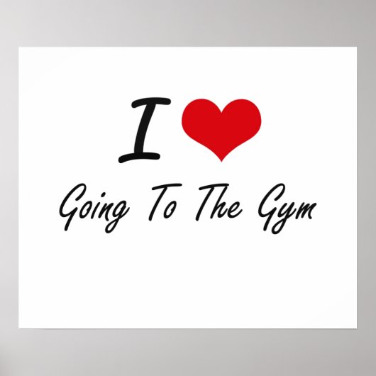 ジムに行くのが大好き ポスター (正面)
