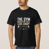 ジムのおかげでイライラが収まる Tシャツ (正面)