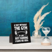 ジムのない一日は似ている – おもしろいトレーニングジム フォトプラーク (インサイチュ)