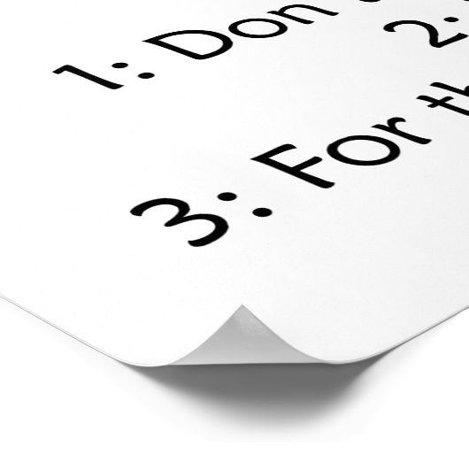 ジムのエチケット ポスター (角)