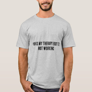 ジムのセラピーは効果なし   ダークユーモアTシャツ Tシャツ