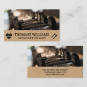 ジムのダンベル | フィットネス 名刺 (正面/裏面)