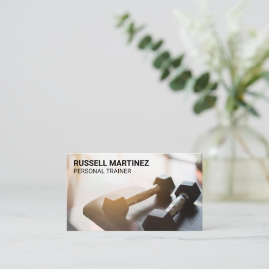 ジムのダンベル 名刺 (スタンド正面)