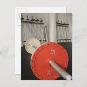 ジムのバーベル ポストカード (正面/裏面)