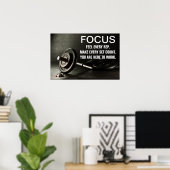 ジムのバーベル ワークアウト モチベーション 名言 ポスター (ホームオフィス)