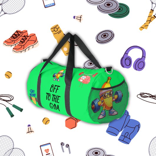 ジムのフィットネスモノグラムのへ | ダッフルバッグ