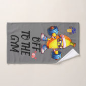 ジムのフィットネスモノグラムのへ | ハンドタオル (ハンドタオル)