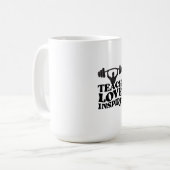 ジムのモチベーションアップデザイン コーヒーマグカップ (正面左)