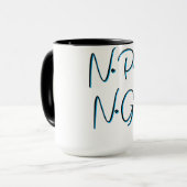 ジムのモチベーションフィットネス戦士マグ マグカップ (正面左)