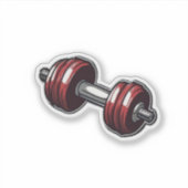 ジムのモチベーションDumbellステッカー – Fitnに最適 シール (正面)