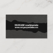 ジムの場所 |破れたエフェクト名刺 名刺 (裏面)