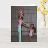 ジムの女の子に会え。 カード (黄色い花)