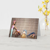 ジムの女の子に会え。 カード (黄色い花)