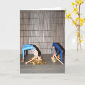 ジムの女の子に会え。 カード (黄色い花)