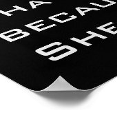 ジムの女性の筋肉 | 女性のワークアウトのモチベーション ポスター (角)