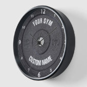 ジムの所有者またはユーザおもしろいーの白い番号 壁時計 (傾斜)