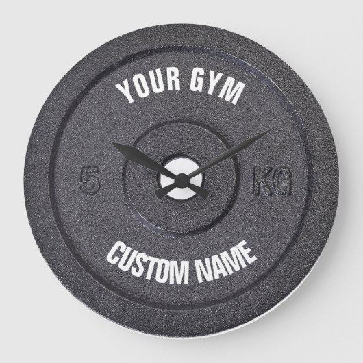 ジムの所有者またはユーザおもしろいー時計 ラージ壁時計 (正面)