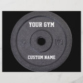 ジムの所有者またはユーザーのプロモおもしろいノフライヤー チラシ (正面)