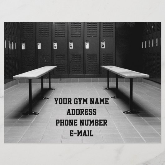 ジムの所有者またはユーザーのプロモおもしろいノフライヤー チラシ (裏面)