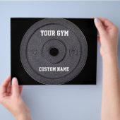 ジムの所有者またはユーザーのプロモおもしろいノフライヤー チラシ (手)