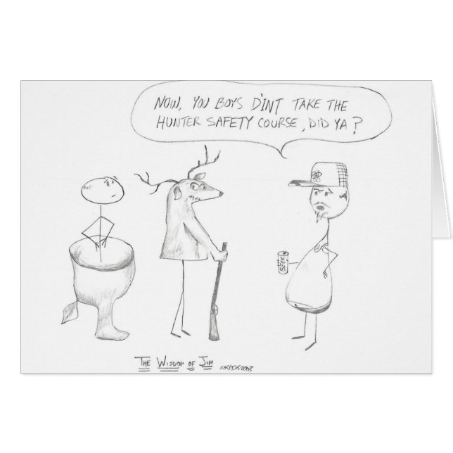 ジムの知恵:  ハンターの安全 (正面横)