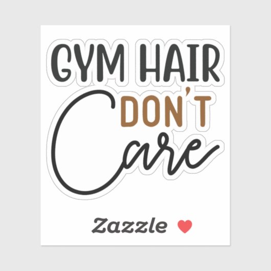 ジムの髪は気にない シール (シート)