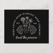 ジムはプロセスを信頼し保ている ポストカード (正面)