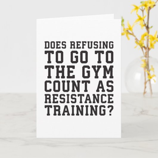 ジムは拒否し、抵抗訓練として数えおもしろいる、 カード (黄色い花)