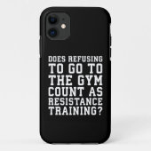 ジムは拒否し、抵抗訓練として数えおもしろいる、 Case-Mate iPhoneケース (裏面)