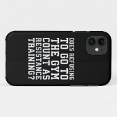 ジムは拒否し、抵抗訓練として数えおもしろいる、 Case-Mate iPhoneケース (裏面(横))
