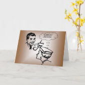 ジムは決して第2コーヒーを…家庭で食べません カード (黄色い花)