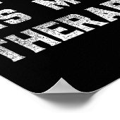 ジムは私のセラピーリフトトレーニングユーモアTee Mo ポスター (角)