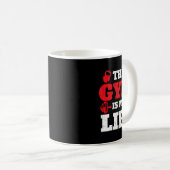 ジムは私の生活である – トレーニングジム重量挙げ体 コーヒーマグカップ (正面右)