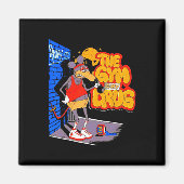 ジムは私の薬物重量挙げおもしろいボディビル マグネット (正面)