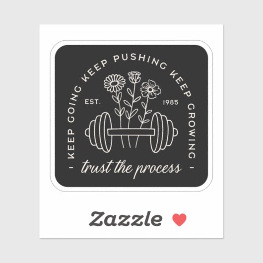 ジムは黒く進むプロ保セスを信頼する シール (シート)