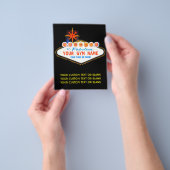 ジムまたはフィットネスクラブオーナーファブルネオン チラシ (手)