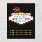 ジムまたはフィットネスクラブオーナーファブルネオン チラシ (裏面)