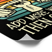 ジムもし私はリフティング重いおもしろいトレーニングフィットネス ポスター (角)