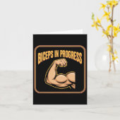 ジムやる気を起こさせるおもしろい体感二頭筋獲得I カード (黄色い花)