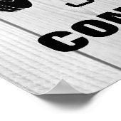 ジムやる気を起こさせるトレーニングフィットネス引用文素朴な木材 ポスター (角)