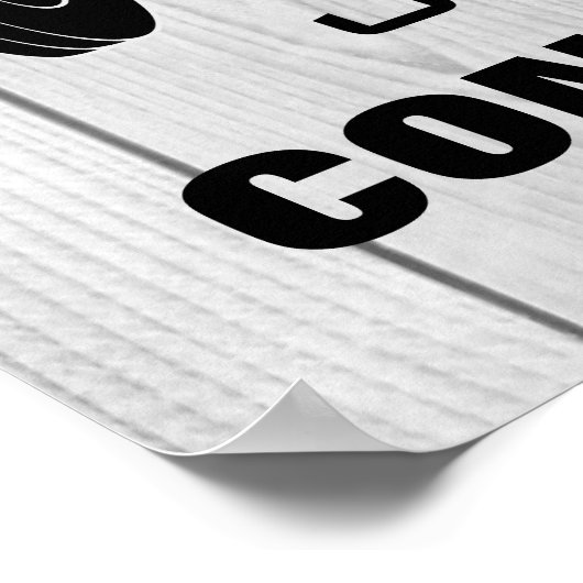 ジムやる気を起こさせるトレーニングフィットネス引用文素朴な木材 ポスター (角)