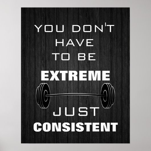 ジムやる気を起こさせるトレーニングフィットネス引用文 ポスター (正面)